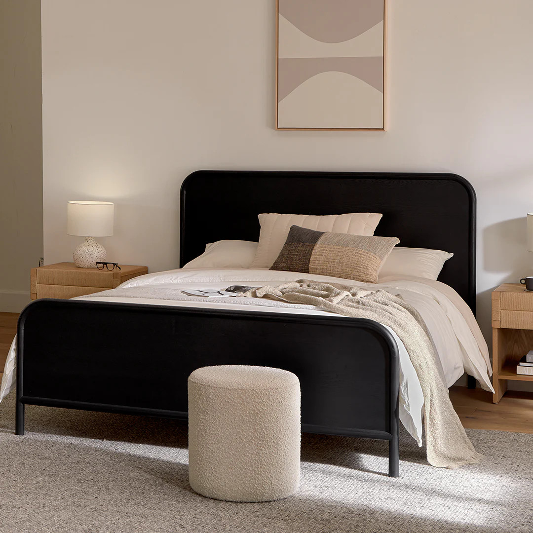 Faydra Queen Bed - Black | Article