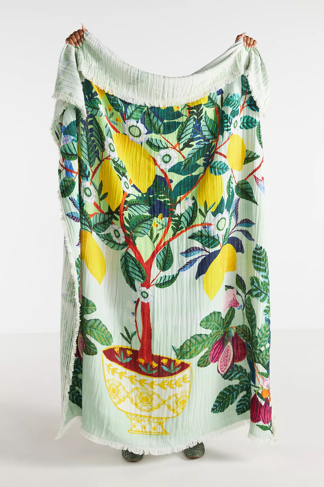 Meriah Gauze Throw Blanket | Anthropologie (US)