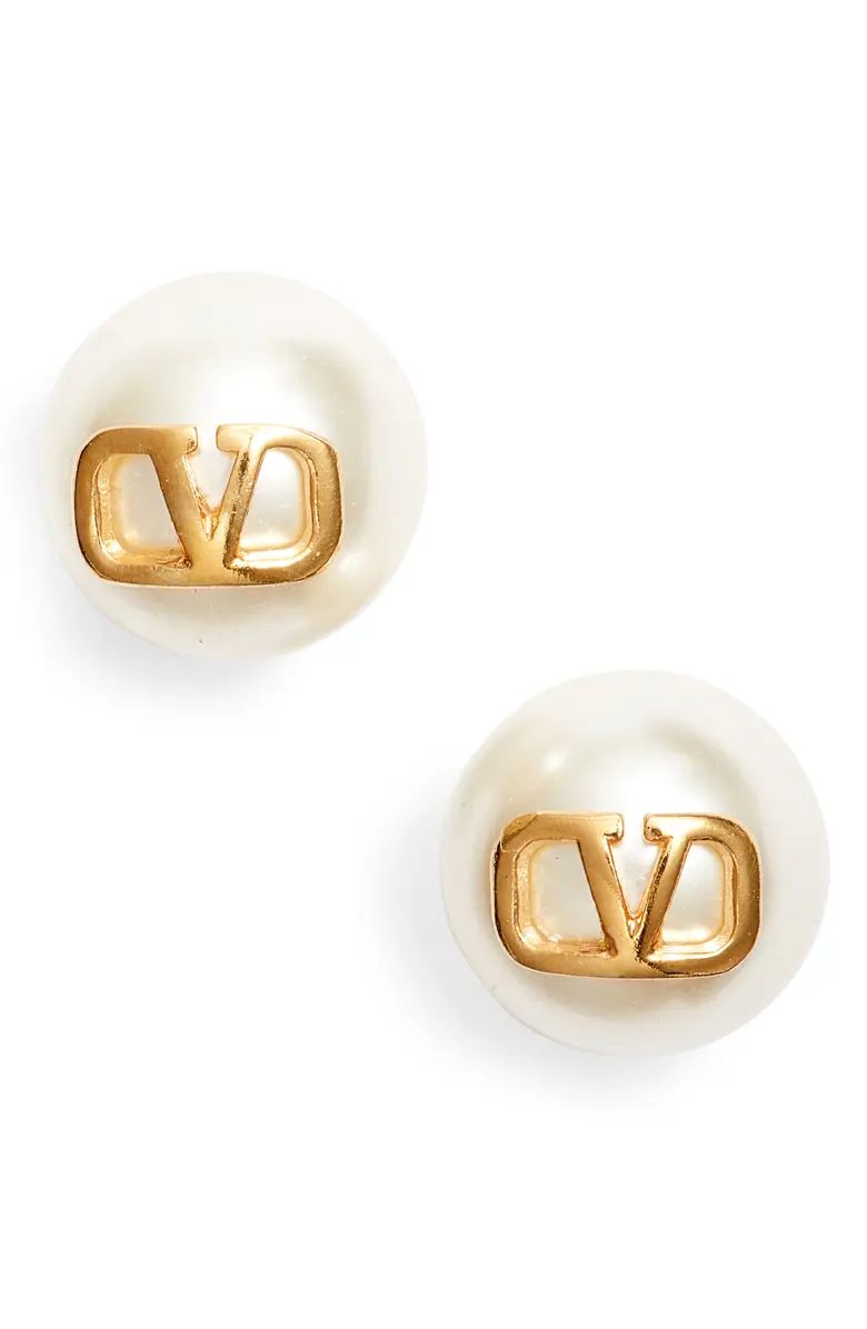 VLOGO Imitation Pearl Stud Earrings | Nordstrom