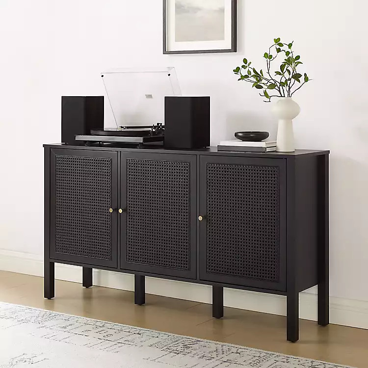 Black Modern Perry Cabinet | Kirklands Home | Kirklands