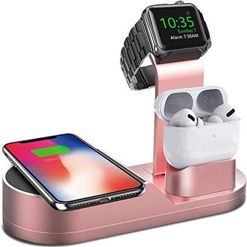 Deszon Wireless Charger iWatch Stand Compatible with iWatch Series SE 6 5 4 3 2 1, AirPods Pro/ 2... | Amazon (US)
