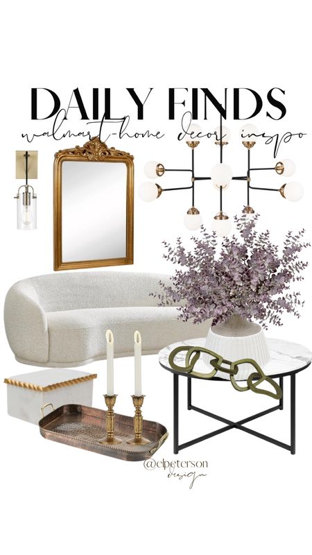 Lighting
Pendants
Sconces
Chandelier 
Gold mirror
Sofa
Stems
Coffee table
Marble decor
Chain link

#LTKunder50 #LTKunder100 #LTKhome