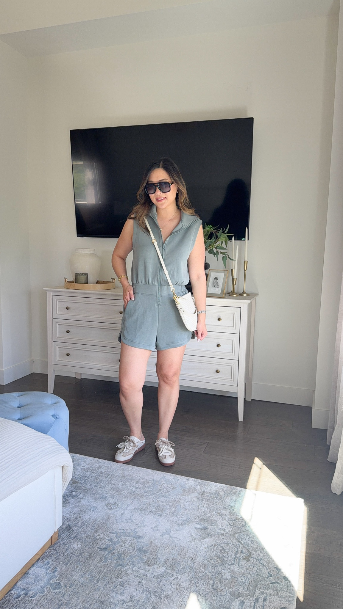 Walmart romper // summer outfit // travel romper // look for less

#LTKootd #LTKSeasonal #LTKPetite