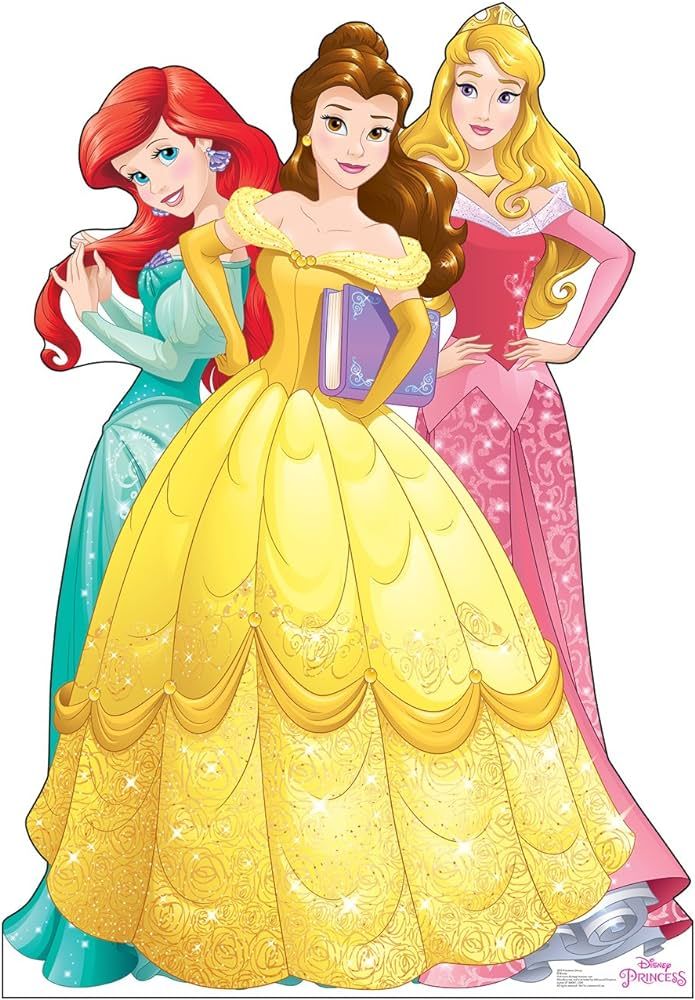 Cardboard People Ariel, Belle & Aurora Life Size Cardboard Cutout Standup - Disney Princess Frien... | Amazon (US)