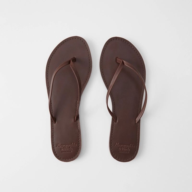Leather Flip Flops | Abercrombie & Fitch US & UK
