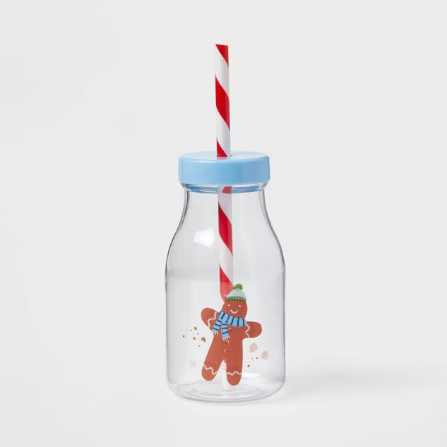 12oz Plastic Milk Jug with Straw - Wondershop™ | Target