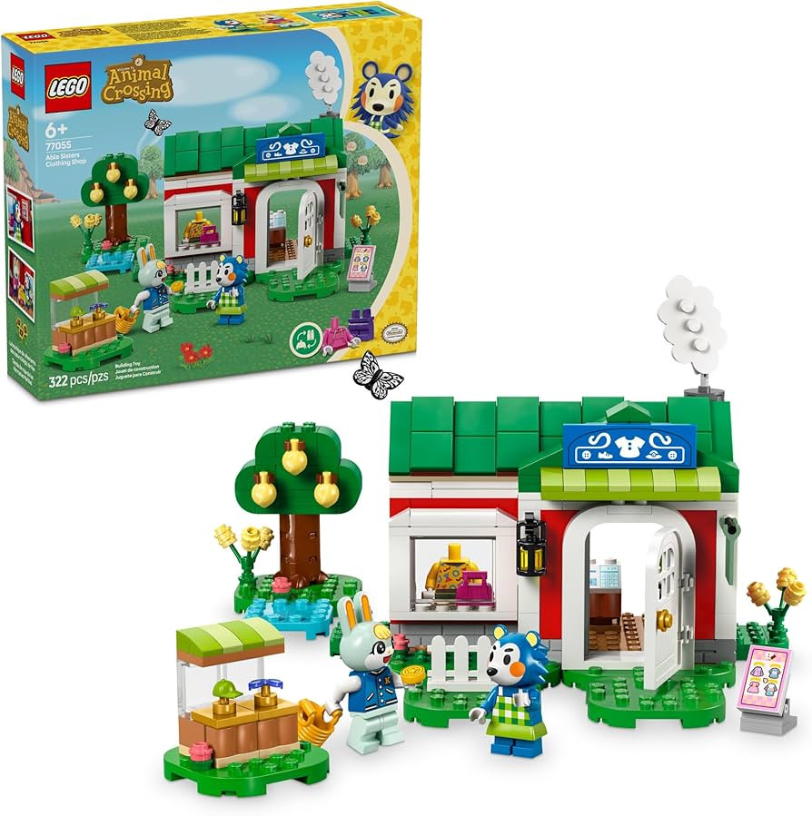 LEGO Animal Crossing Able Sisters Clothing Shop Building Toy - Animal Crossing Toy Figures and Pl... | Amazon (US)