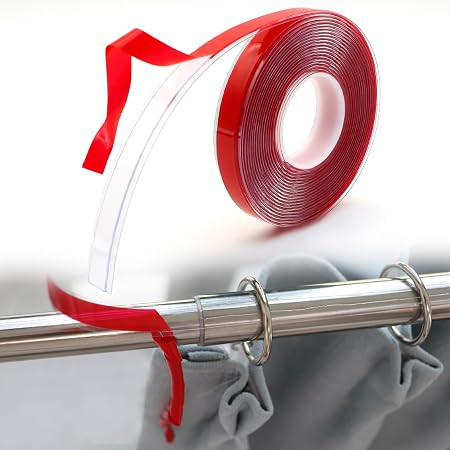 Modtek Curtain And Drapery Ring Tape 12 Ft Clear | Amazon (US)