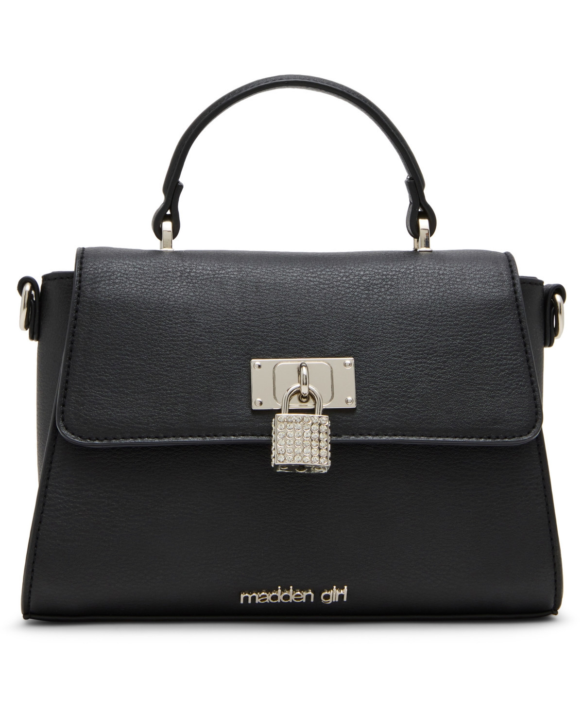 Madden Girl Hadley Top Handle Bag - Black | Macy's