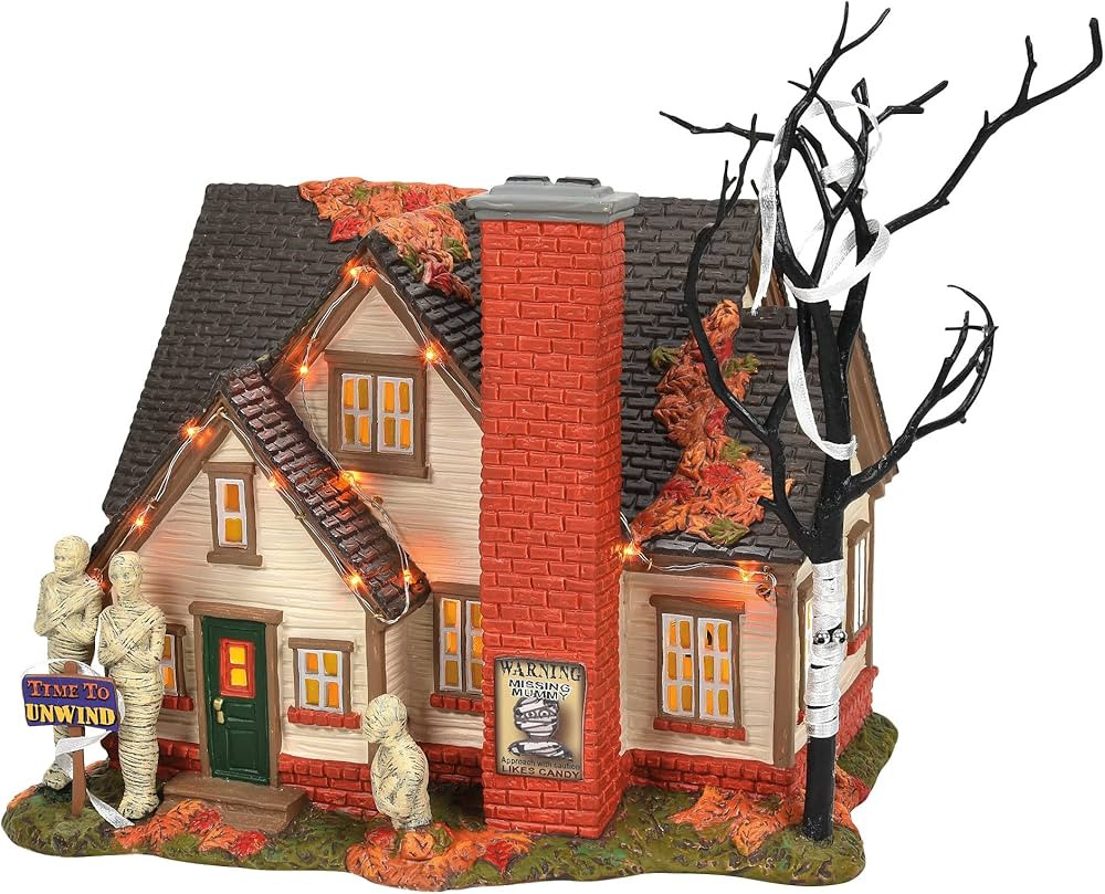Department 56 Snow Village Halloween The Mummy House Lit Building, 7.13 Inch, Multicolor | Amazon (US)