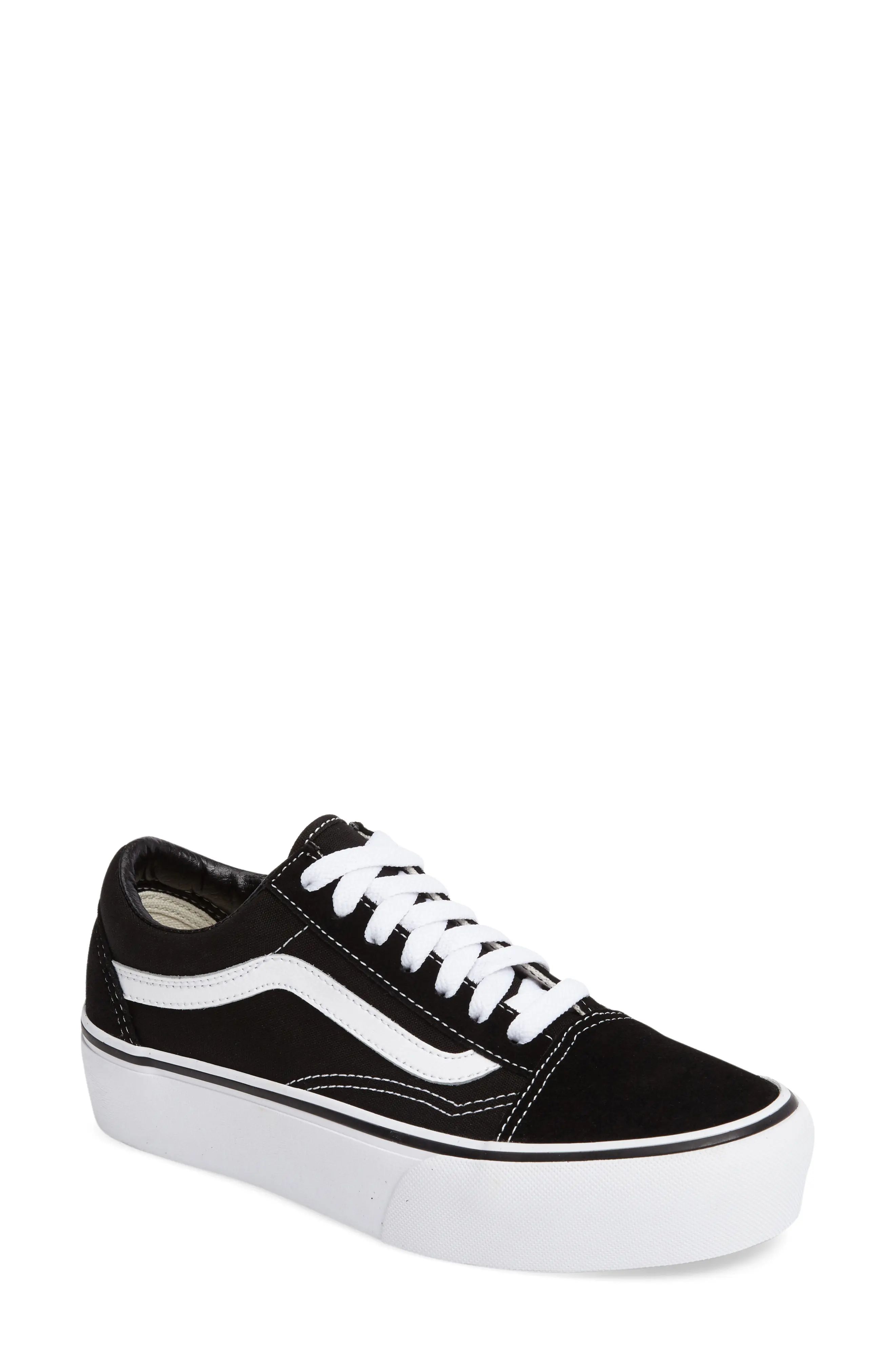 Women's Vans Old Skool Platform Sneaker, Size 5 M - Black | Nordstrom