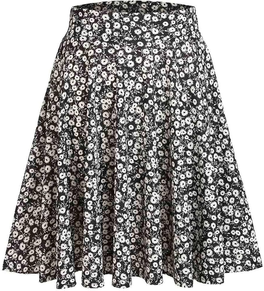 CUNLIN Womens Skirt XXS-6XL Plus Size Super Stretchy Elastic Waist Skirts | Amazon (US)