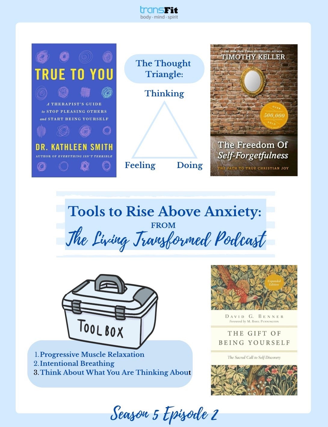 3 books we can’t live without - from the Living Transformed Podcast with guest Candace Couch


#LTKfitnessgoals #LTKActive #LTKselfcare