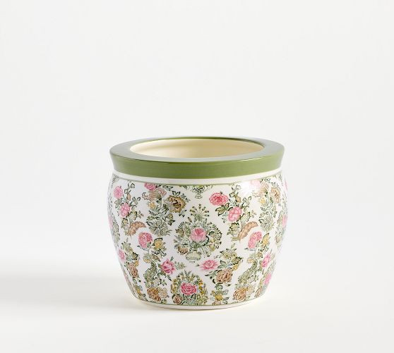 Kravet Rosehill Cachepots | Pottery Barn (US)