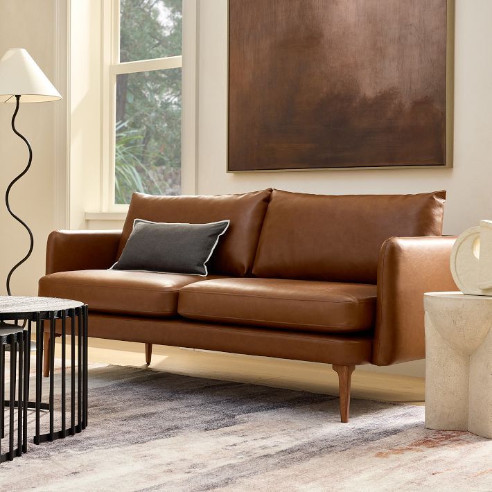 Auburn Leather Sofa (70") | West Elm (US)
