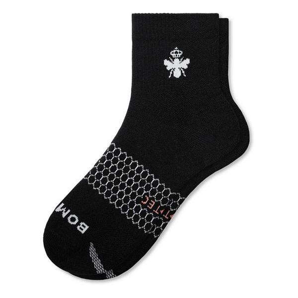 Bombas Solid All Purpose Quarter Running Socks Small Black | Scheels Sports
