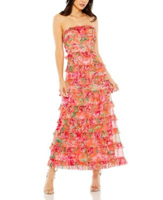 Mac Duggal Strapless Micro Ruffle Dress  | Bloomingdale's Women | Bloomingdale's (US)