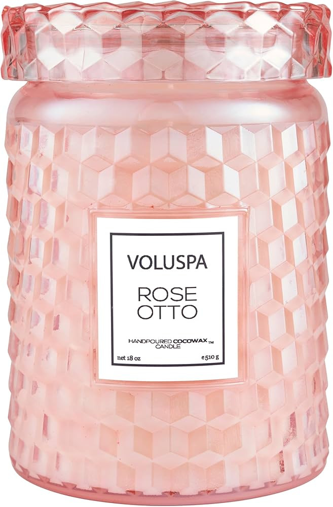 Voluspa Rose Otto, Large Candle Jar, 18 Ounce, 100 Hour Burn Time, All Natural Wicks and Coconut ... | Amazon (US)