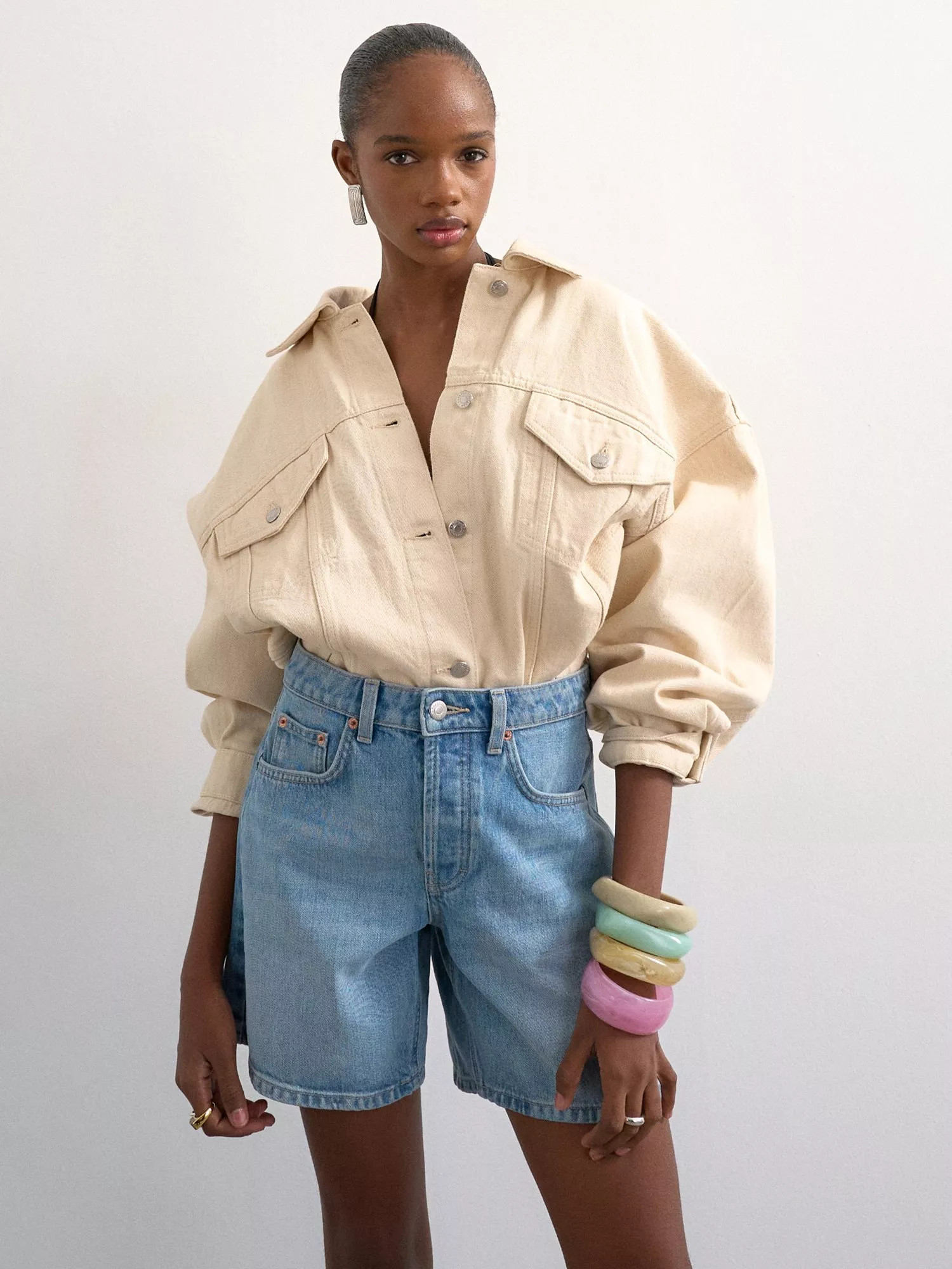 Topshop Wide Leg Denim Shorts | John Lewis (UK)