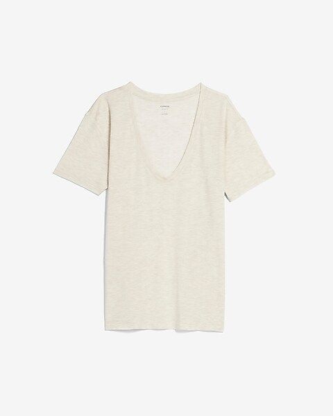 Soft V-Neck Relaxed Tee | Express