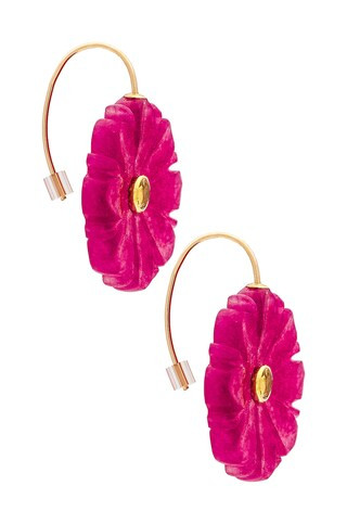 New Bloom Earrings in Fuchsia | Revolve Clothing (Global)