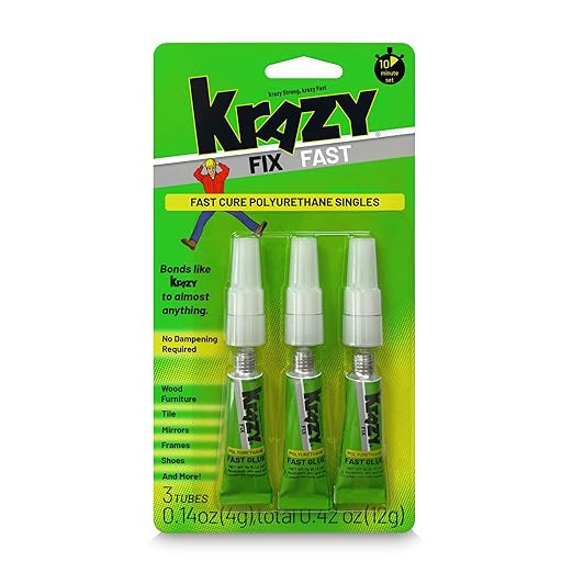 Krazy Fix Fast Waterproof Glue, Fast Curing Polyurethane Singles, Repair Adhesive for Shoe Repair... | Amazon (US)