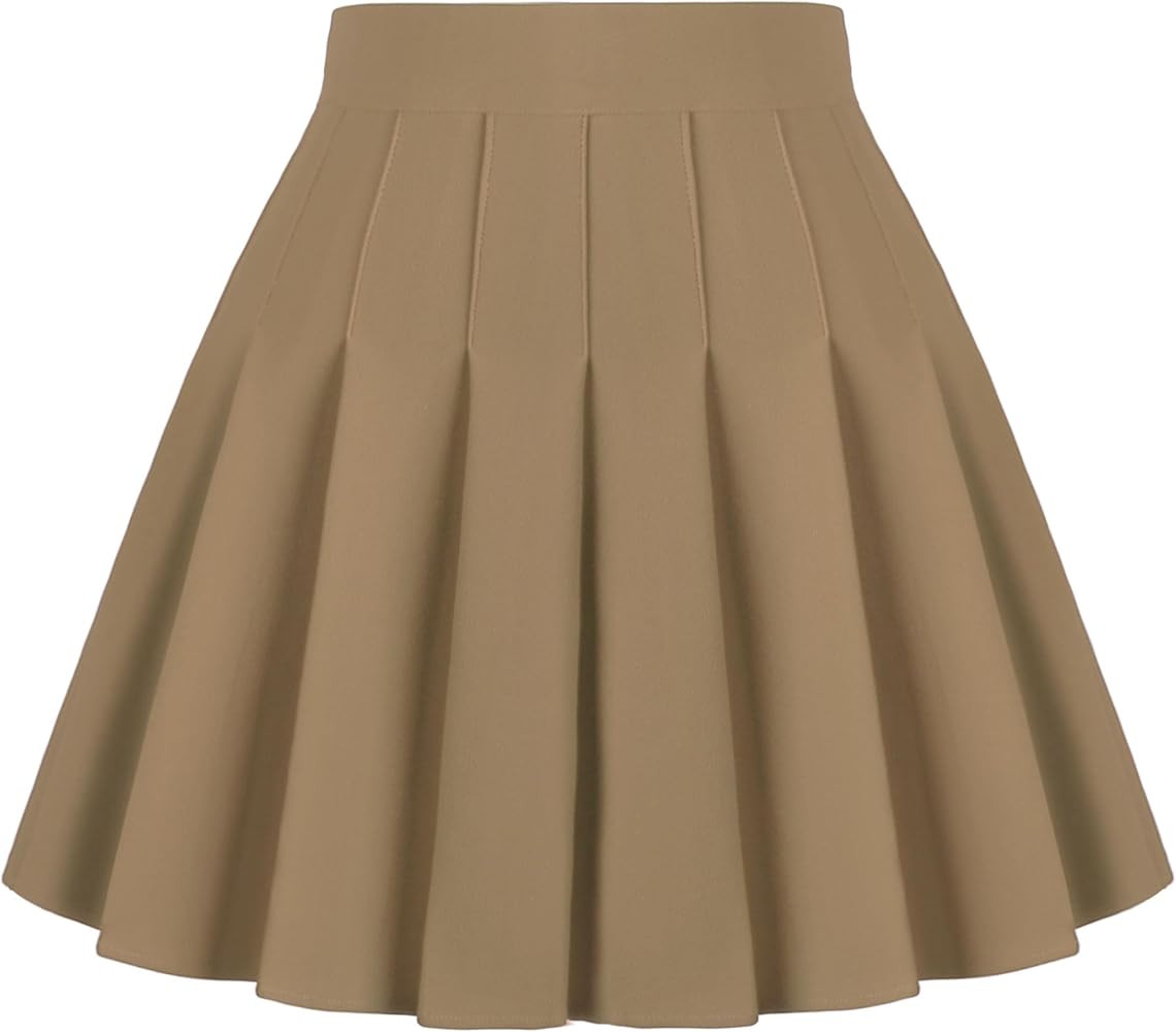 Dressever Women's Pleated Skirts Mini Skater Basic Skirt High Waist Tennis Skirt School Uniform C... | Amazon (US)