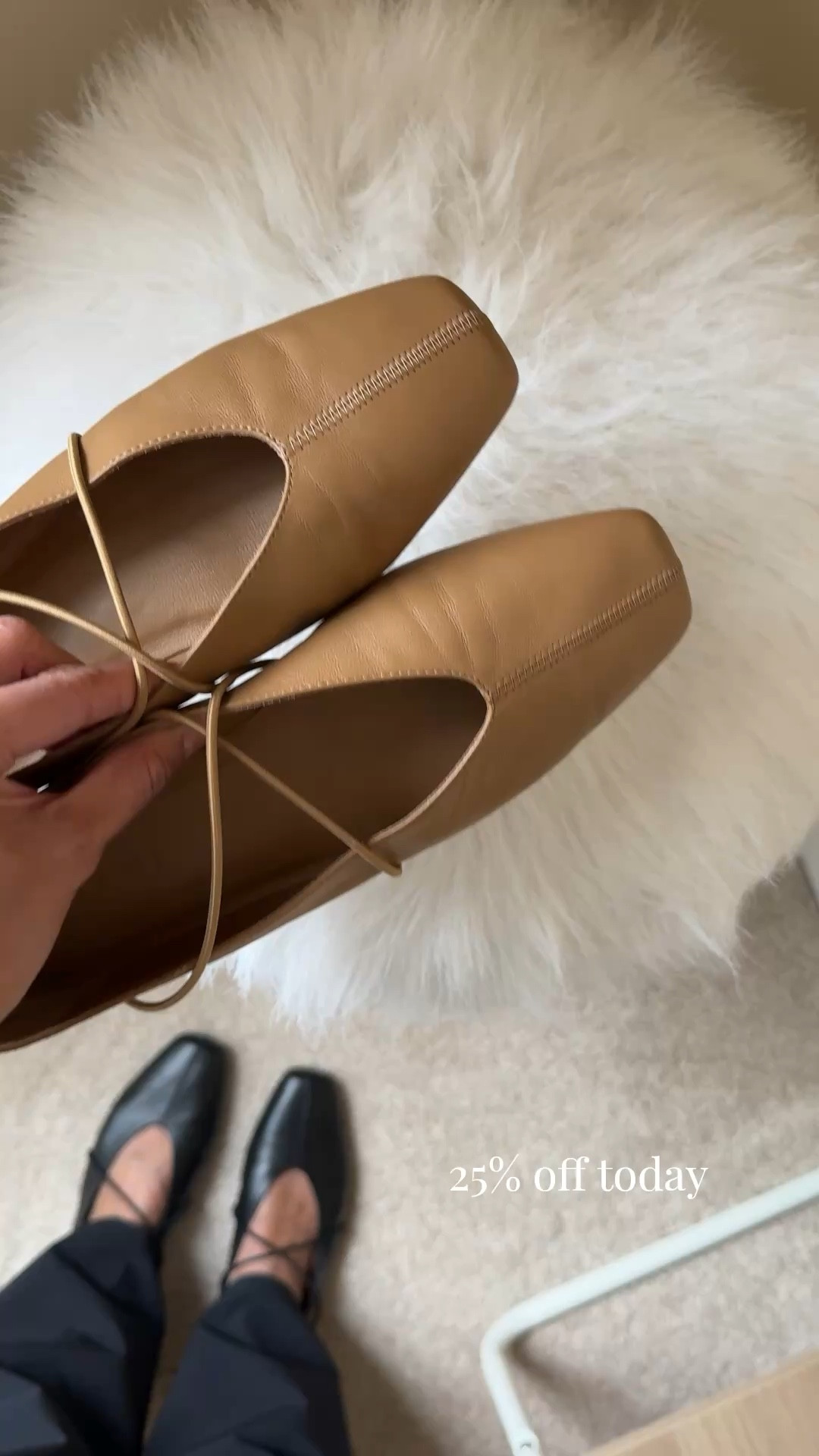 Spring outfits 2026. 
Luxe ballet flats on sale 25% off today @mgemi with code OURTREAT. 
True to size. 
I have had these for about 3 years and they are the comfiest flats I have ever worn. The leather is luxe and gets better with time  Sole is flexible. Very well made. I also have in black.

#LTKOver40