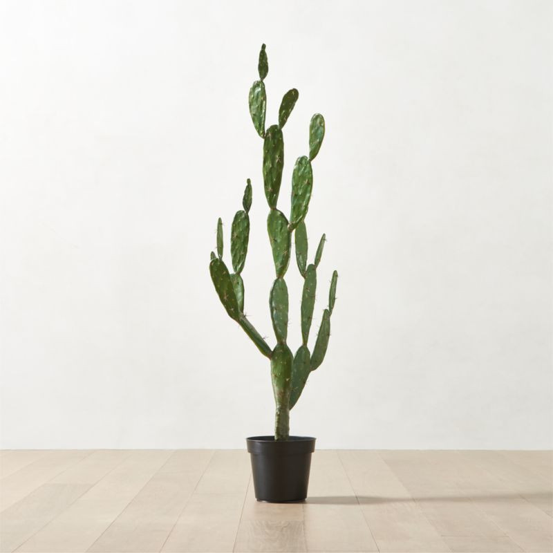Faux Potted Cactus Plant 4'9'' + Reviews | CB2 | CB2