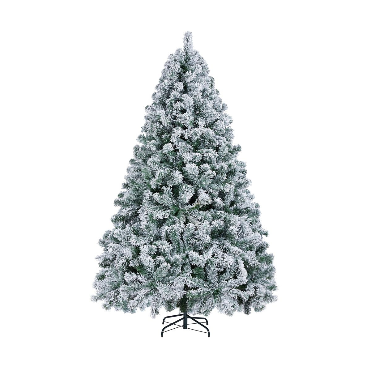 Yaheetech Pre-lit Flocked Artificial Christmas Tree Snow Frosted Christmas Tree | Target