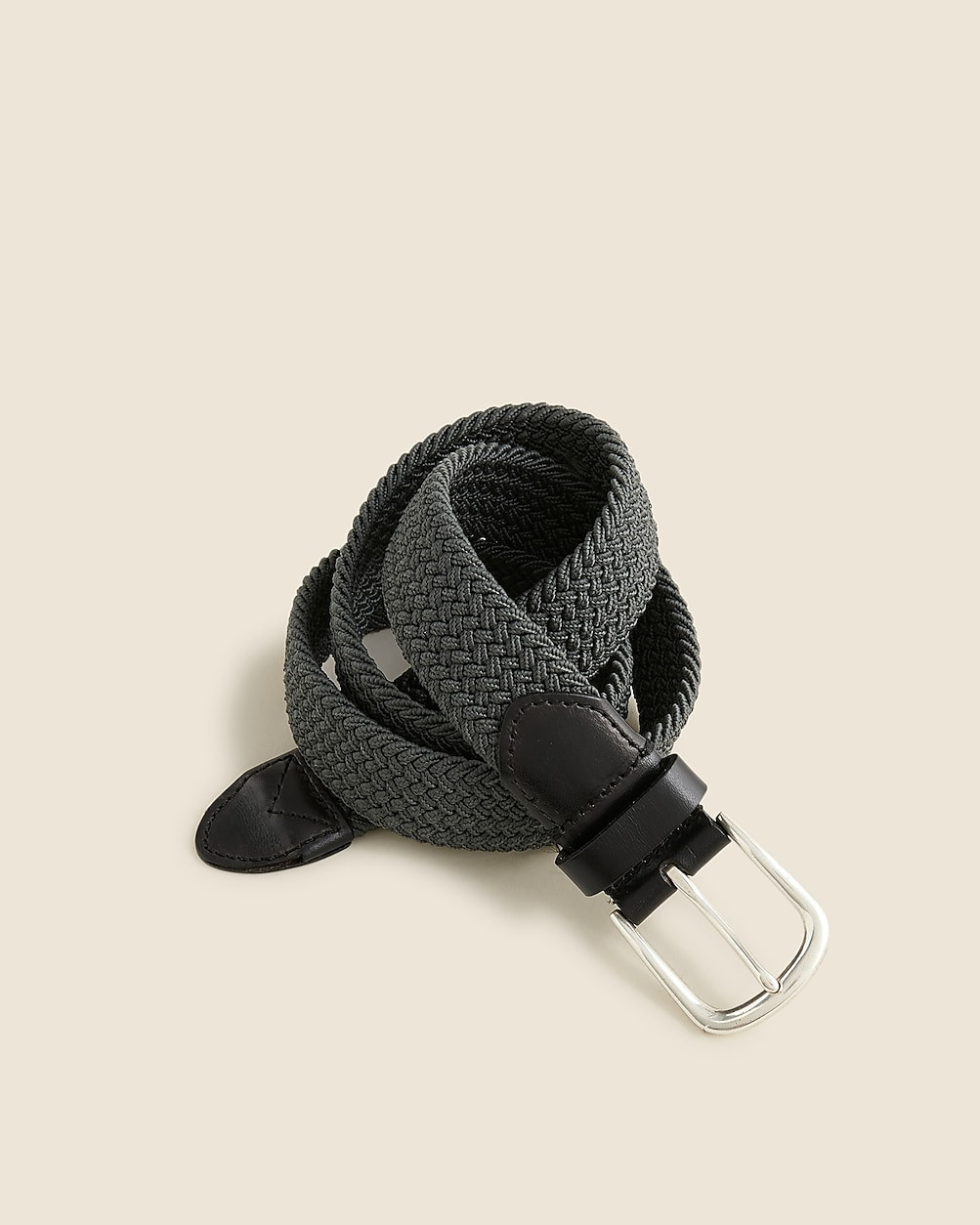 Woven elastic belt with round buckle | J. Crew US