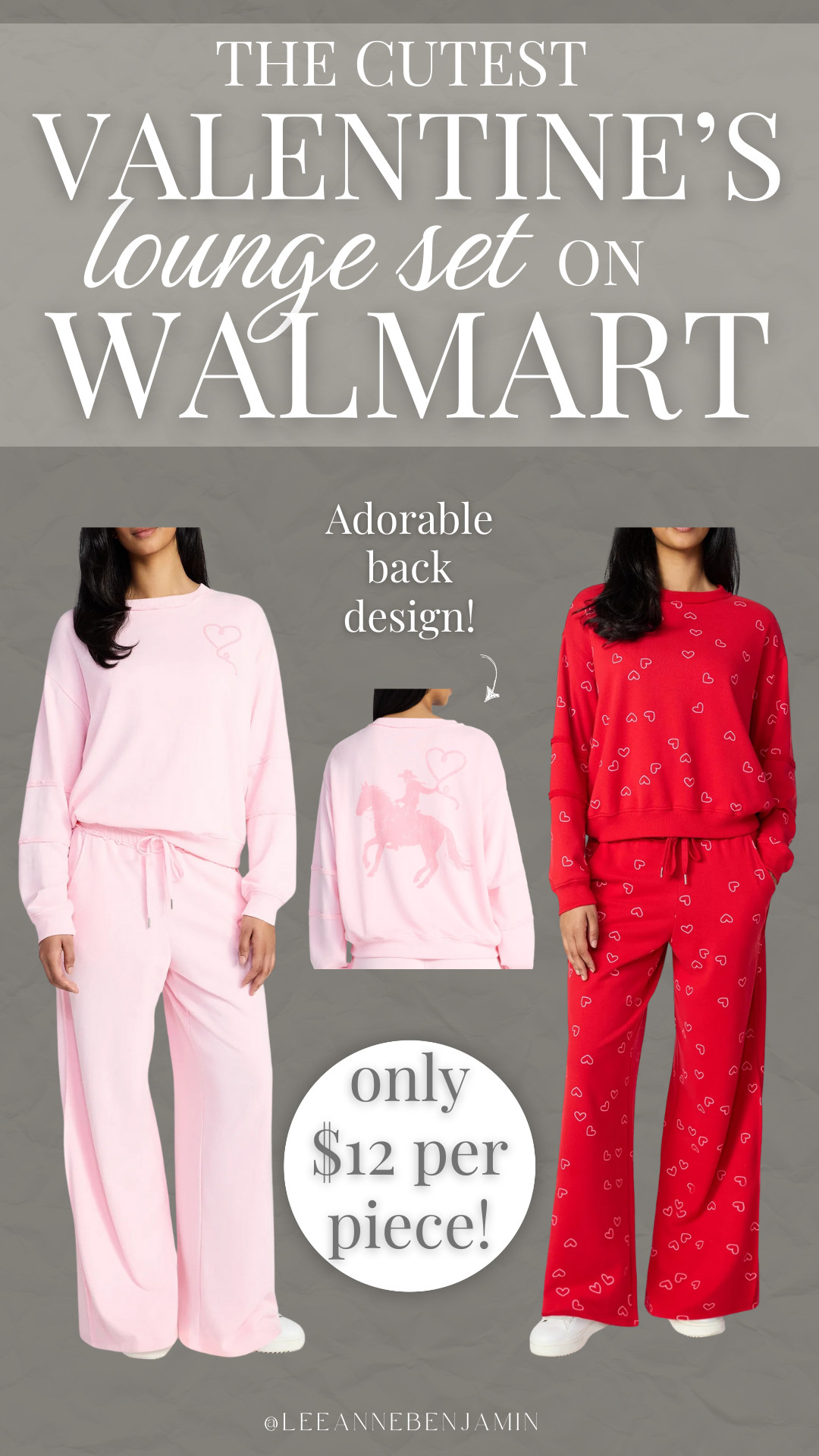 The cutest Valentine's lounge set on Walmart! 

 #LTKootd #LTKmomlife #LTKActive