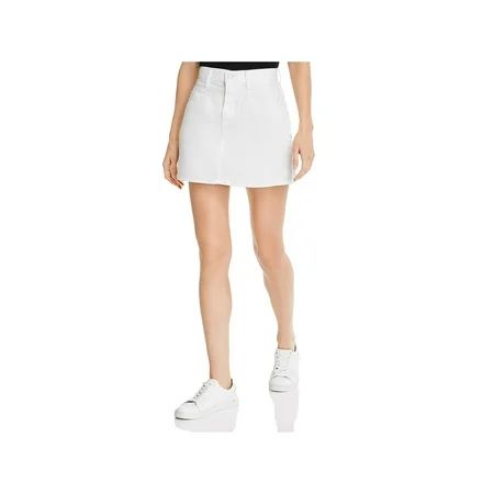 7 For All Mankind Womens Causal Comfy Denim Skirt White 28 | Walmart (US)