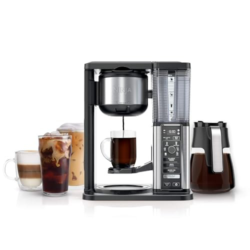 Ninja Specialty Coffee Maker, Hot & Iced Coffee, 6 Brew Styles, 8 Sizes, Small Cup to Travel Mug, 10-Cup Carafe, Fold-Away Frother, Permanent Filter, Removable Reservoir, Black, CM401 | Amazon (US)