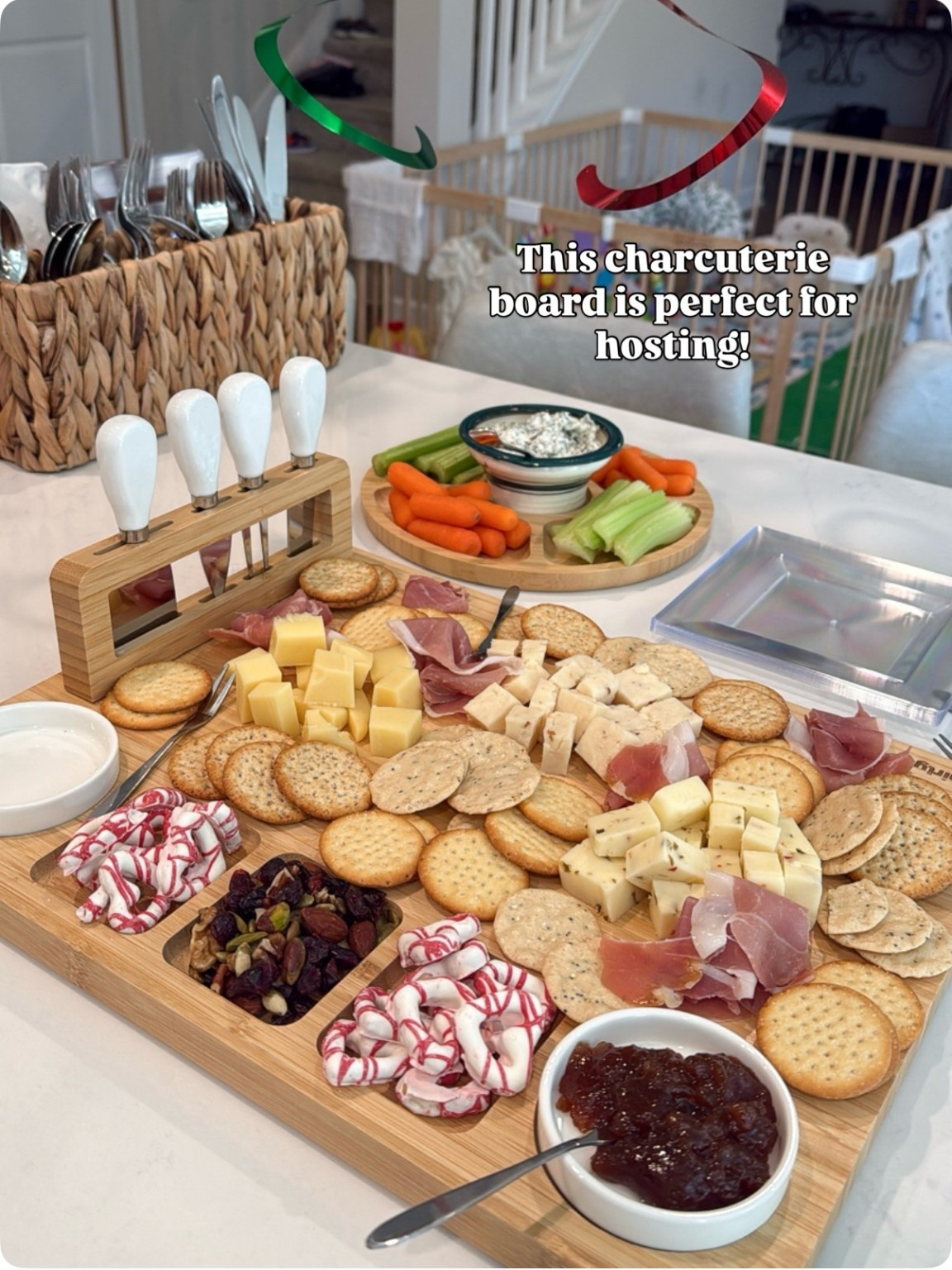Large wooden charcuterie board 