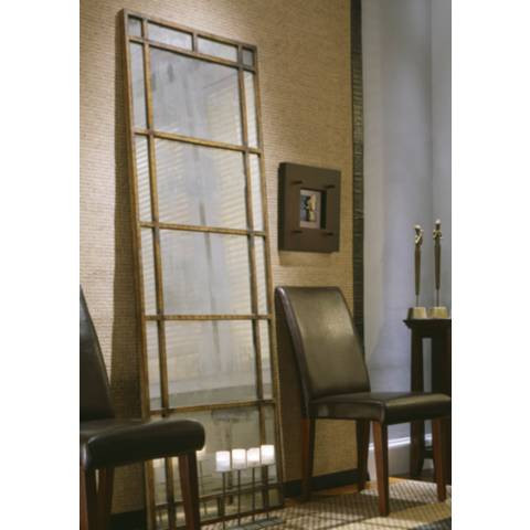 Uttermost Avidan 79 1/2" x 28 1/2" Antiqued Bronze Floor Mirror | Lamps Plus