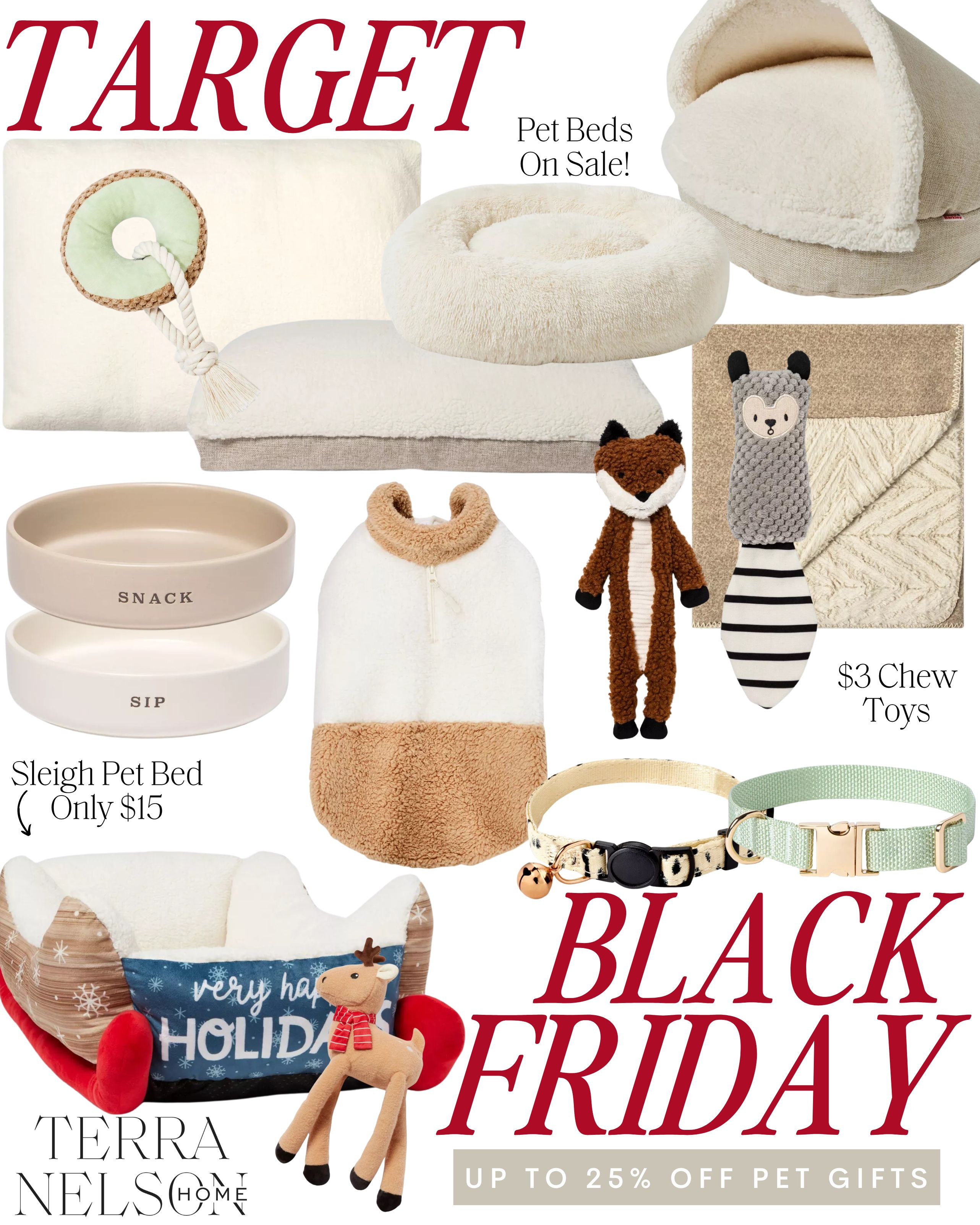 25% Off the Cutest Pet Accessories! 
Target Black Friday Sale / Target Black Friday Deals / Gifts for Pets / Gifts for Pet Lovers / Dog Accessories / Dog Toys / Dog Beds / Pet Beds / Aesthetic Pet / Pet Collars / Christmas Gifts for Pets 

 #LTKCyberWeek #LTKHoliday #LTKSaleAlert