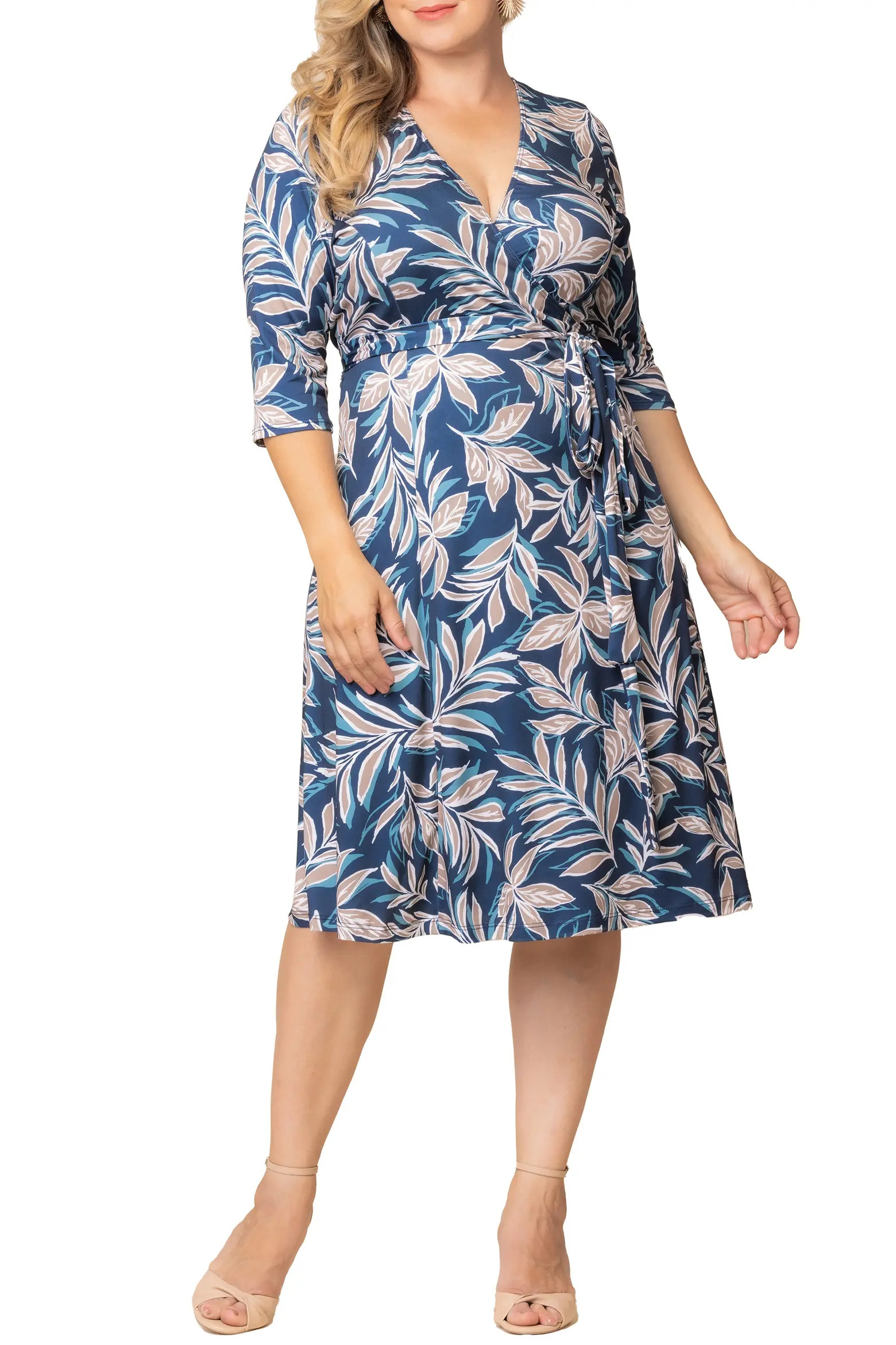 Kiyonna Signature A-Line Wrap Dress (Women) | Nordstrom | Nordstrom