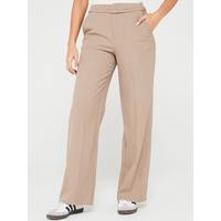 Belted Wide Leg Trouser - Walnut | Very (UK)
