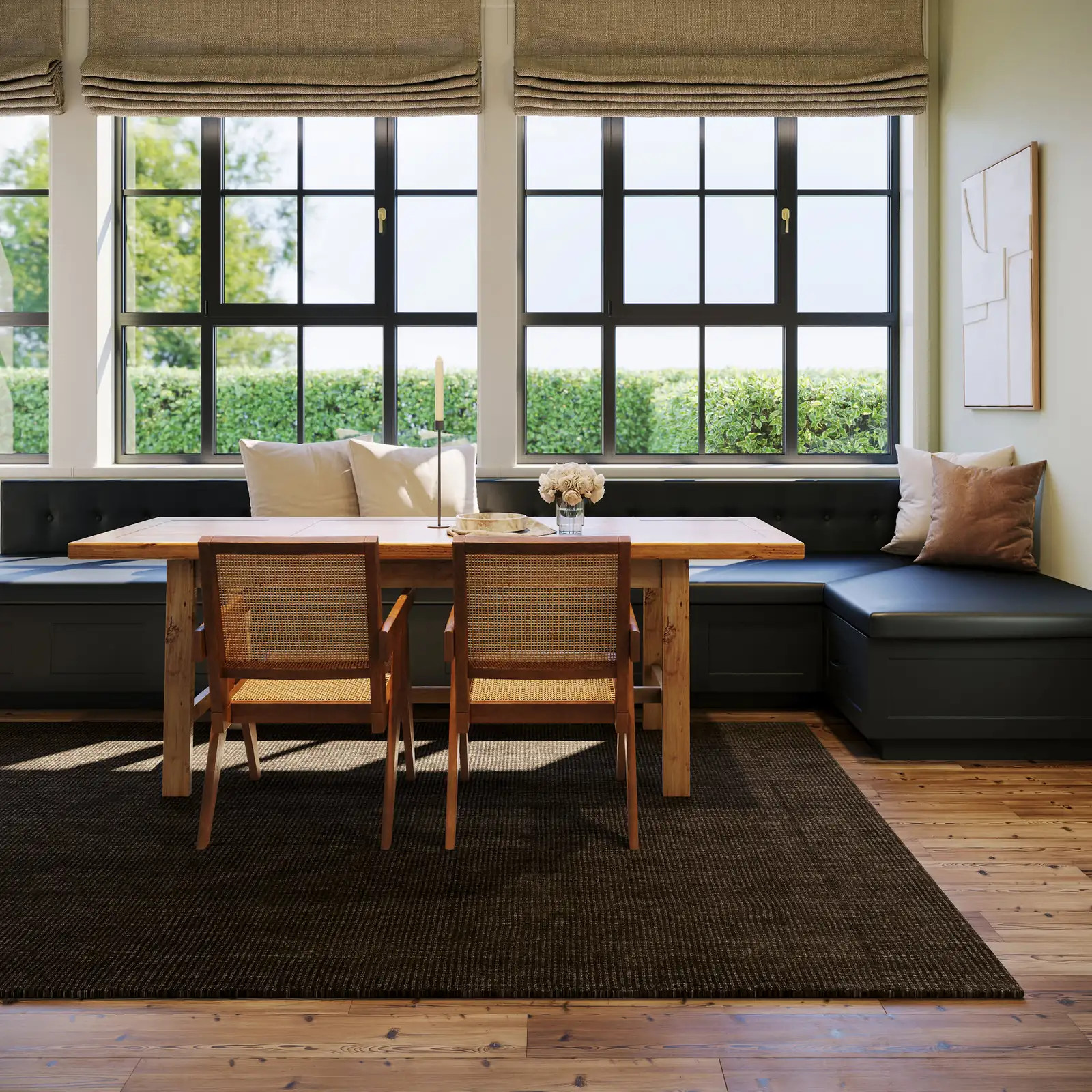 Crosby Solid Wool Rug by Nate Berkus | Brown | Rugs USA