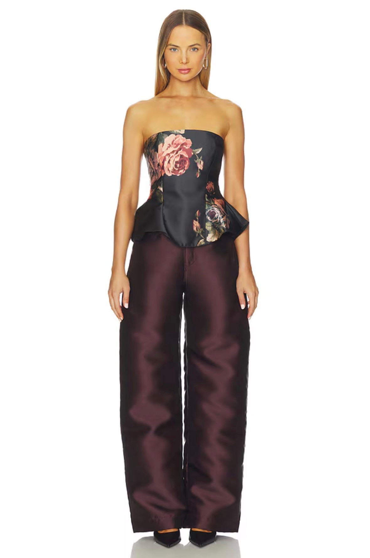 Flower Printed Strapless Top 
Raw aesthetics! 
Absolutely EFFORTLESS 

#LTKStyleTip