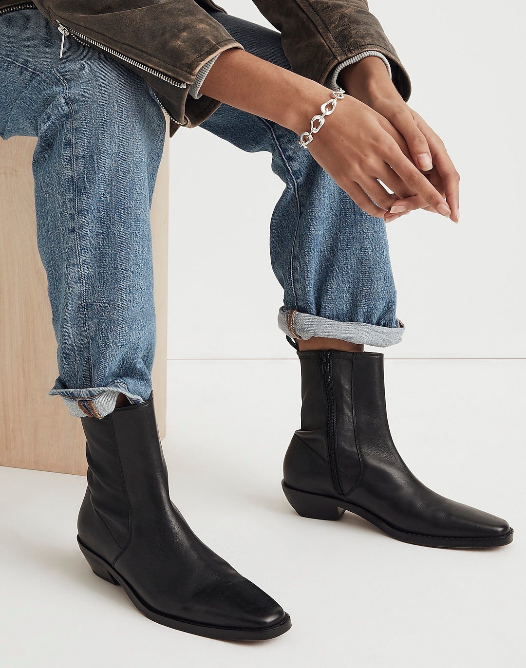 The Idris Ankle Boot in Leather | Madewell