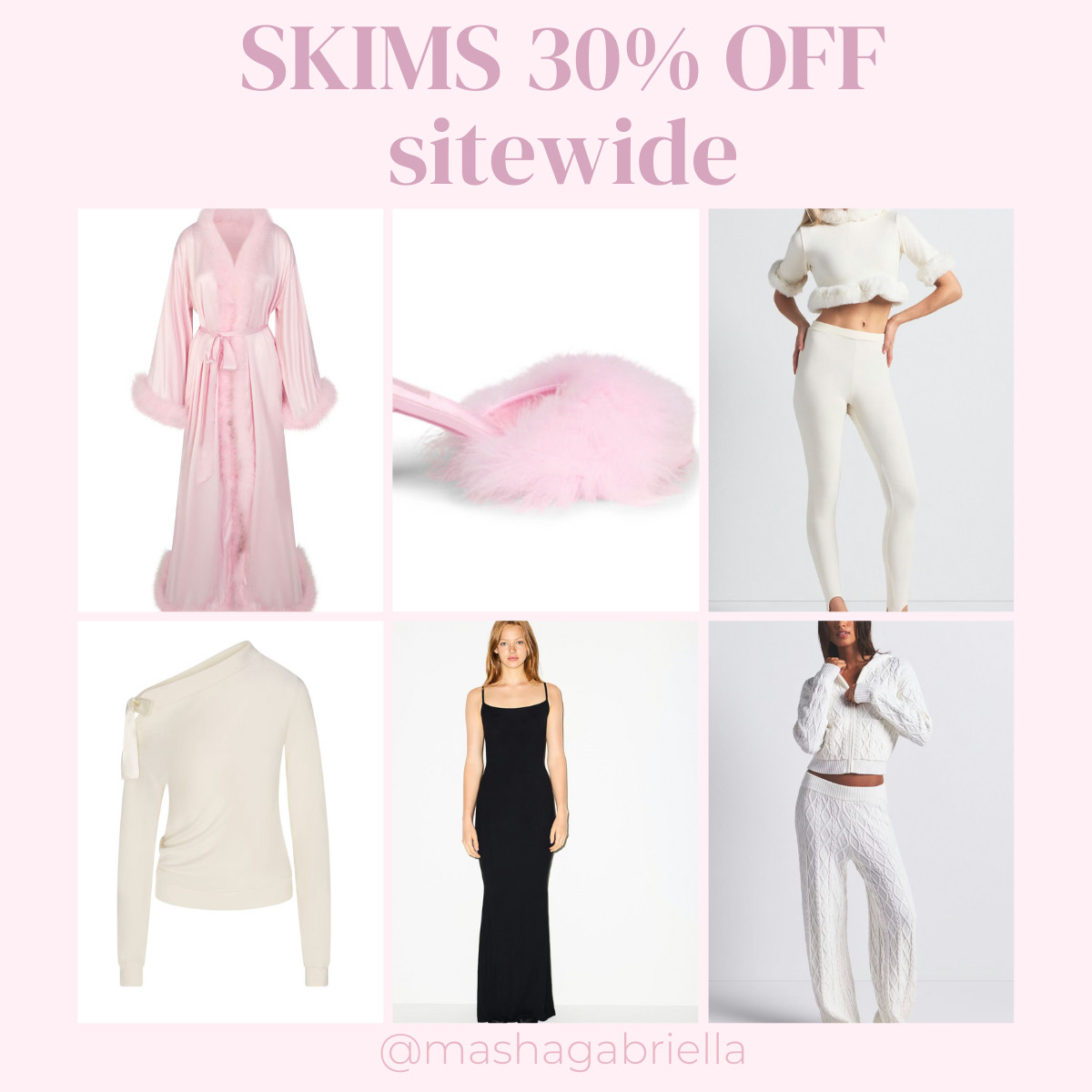 SKIMS 30% OFF sitewide ✨🩷
Rounded up my top SKIMS sale picks — robes, dresses, cozy sets, slippers + everyday basics.
I tagged extra colorways + more sale pieces below that didn’t fit in the collage!
Shop quickly — sizes are selling out so fast 🔥

#skims #skimssale #skimshaul #blackfridaysale #ltkblackfriday #ltkfinds #ltkstyletip #ltksalealert #ltkdealalert #skimsdress #skimsloungewear #skimscosy #skimssale2024 #skimsgiftideas

 

#LTKCyberWeek #LTKSaleAlert #LTKGiftGuide