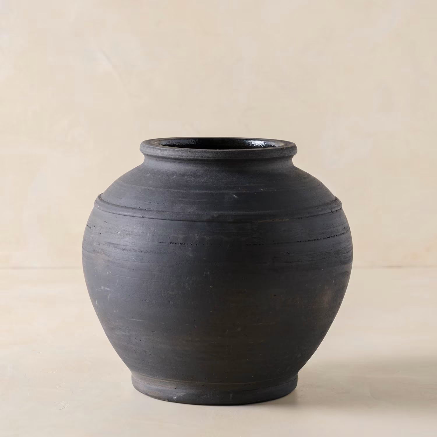 Rustic Black Hand-Made Vase | Magnolia