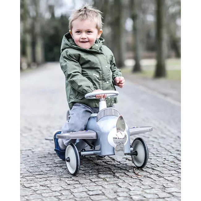 Ride-On SPEEDSTER PLANE Silver | Maisonette