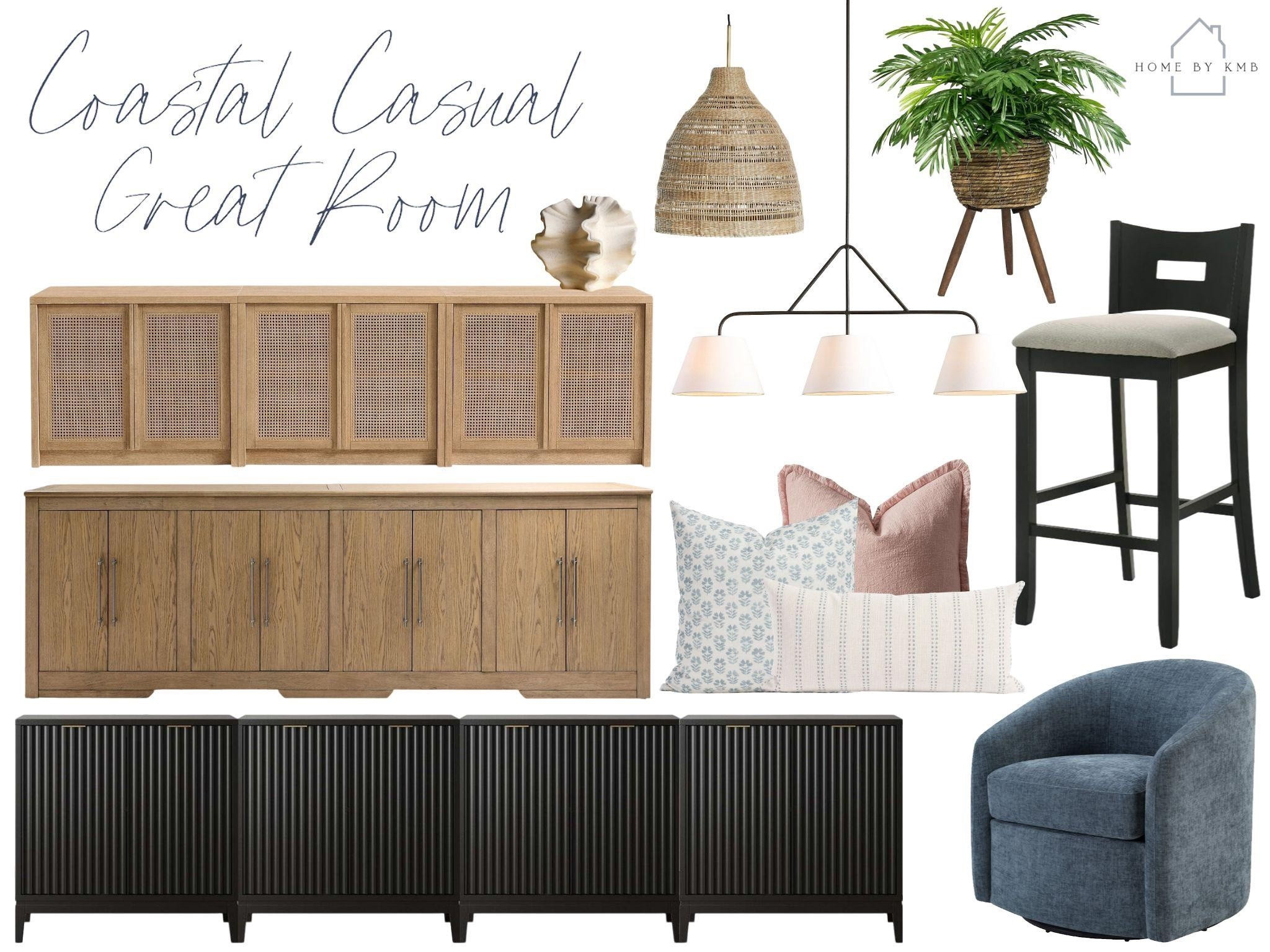 Some ideas for a coastal casual great room!

#LTKHome