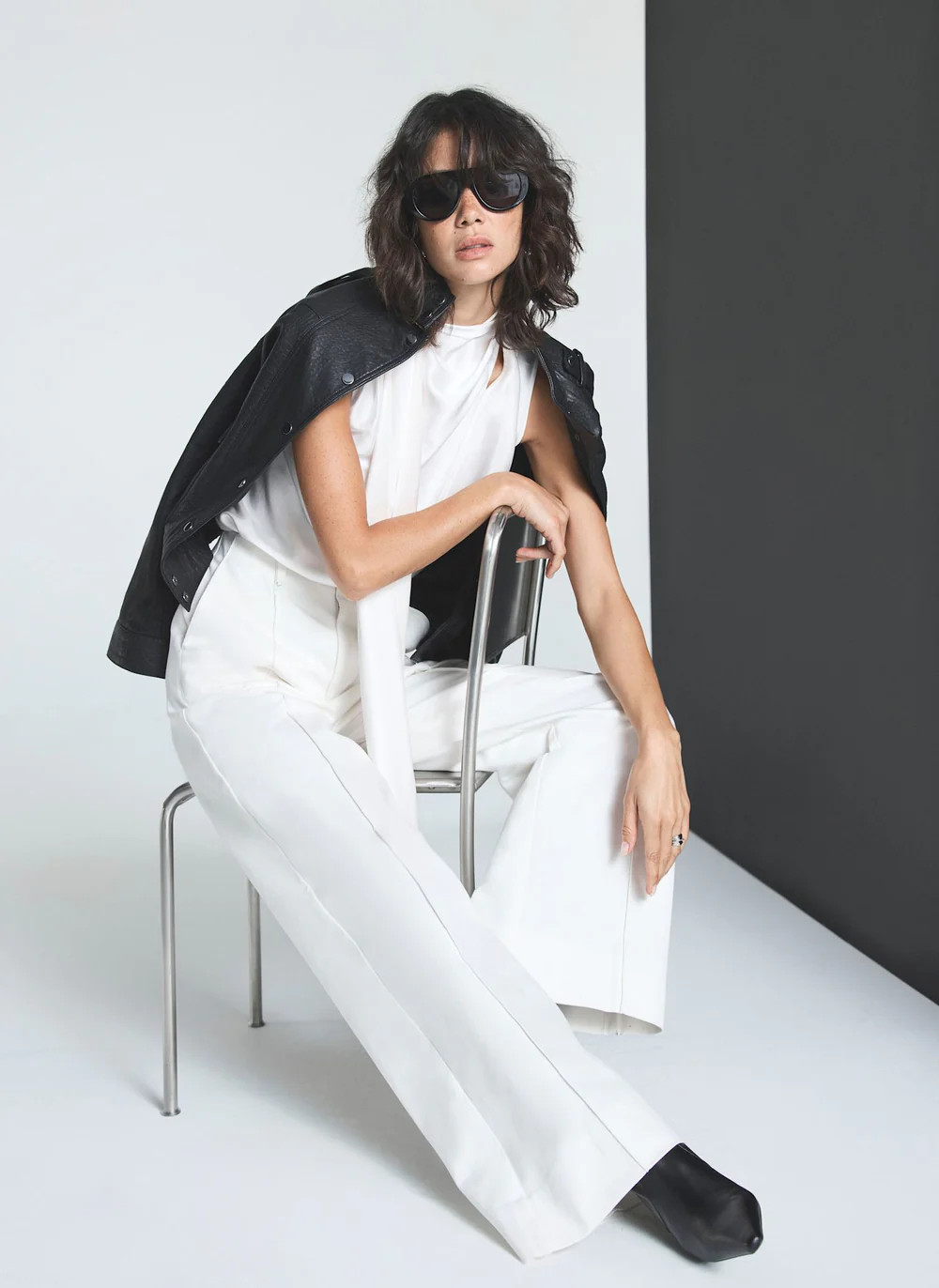 White Wide Leg Jeans | Mint Velvet