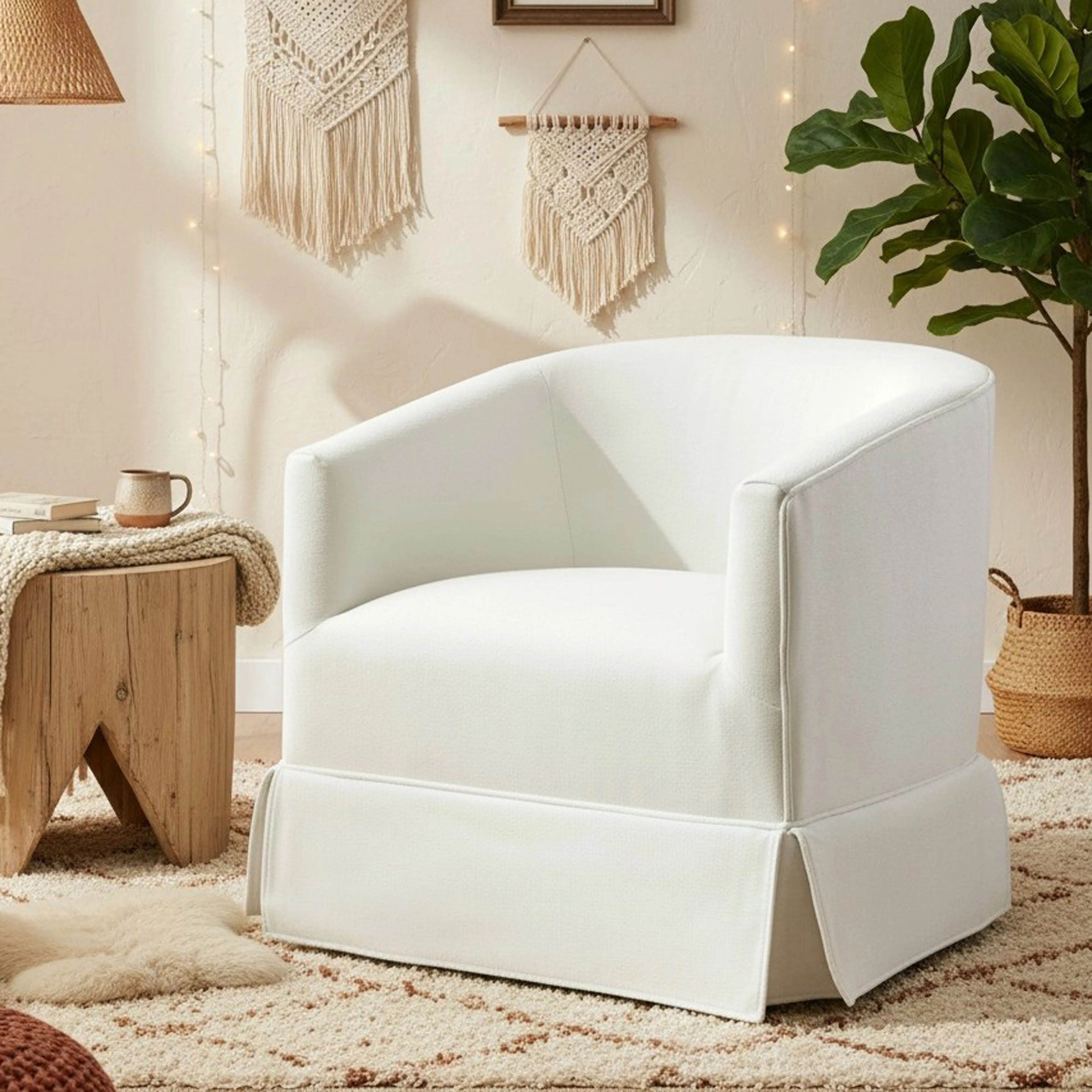 Upholstered Swivel Barrel Chair | Wayfair North America