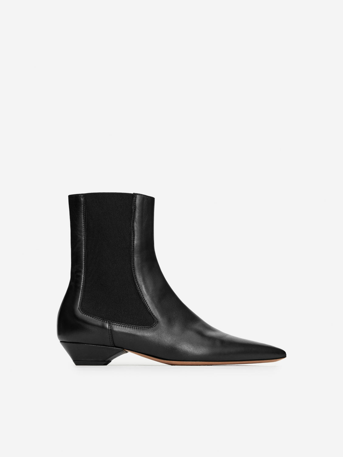 Pointy Leather Boot - Black | ARKET (US&UK)