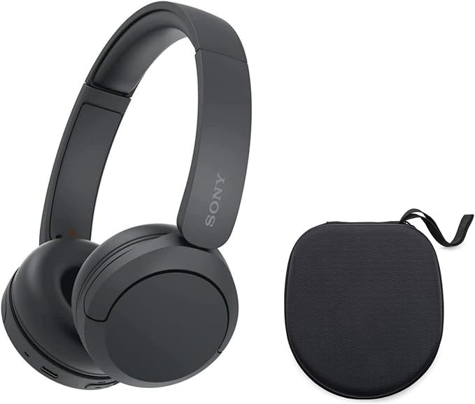 Sony WH-CH520 Compact Easy Carrying Wireless Bluetooth On-Ear Headphones with Microphone (Black) ... | Amazon (US)
